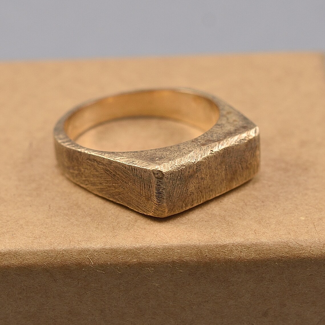 Antique Brass Ring. Men's Brass Ring. Etsy