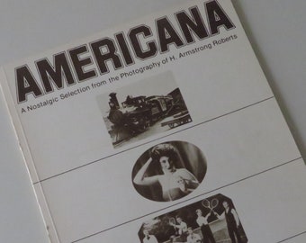 70s Vintage Book / AMERICANA / Nostalgic Photography by H. Armstrong Roberts / Photo Catalog / American History / Reference Book / Volume N