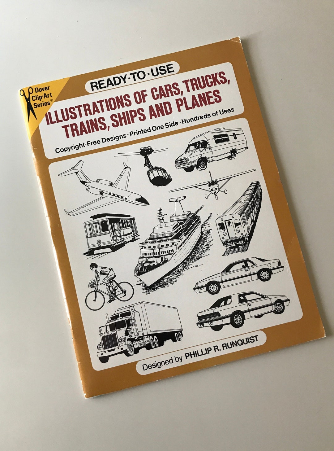 80s Vintage Clip Art Book / DOVER CLIP ART Reference Art Book / B&W ...