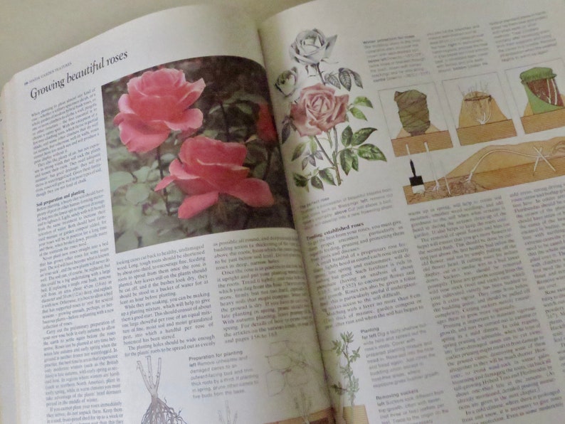 80s Vintage Book The Complete Book of GARDENING Landscape Design Home Improvement Outdoor Gardening and Plants Garden Crafts Gift
