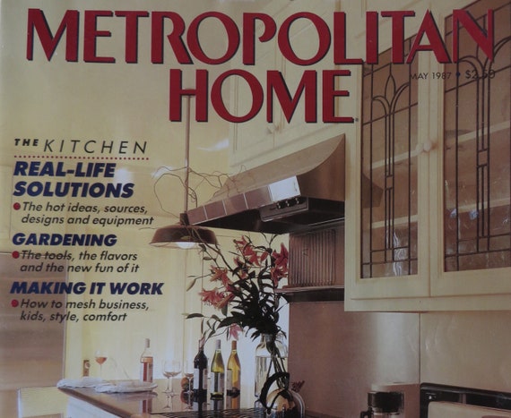 80s Vintage Magazine 1987 Metropolitan Home Magazine Home Etsy