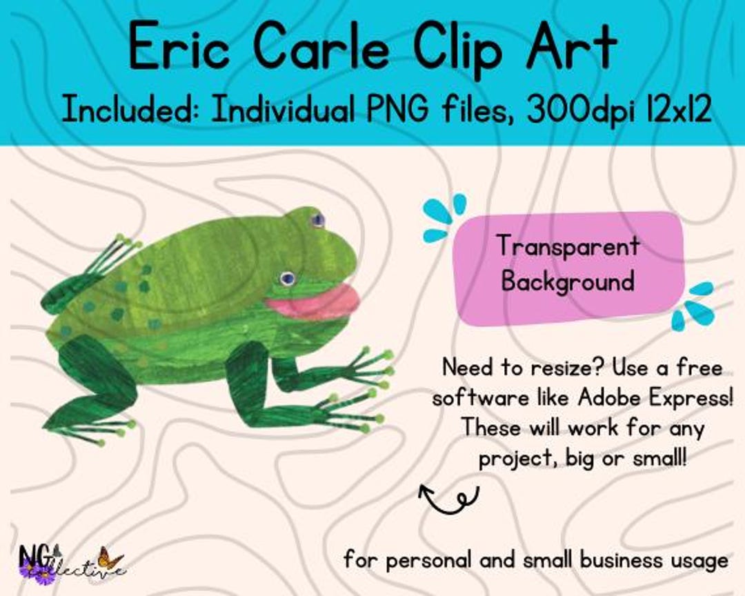 Eric Carle Green Frog PNG Clip Art Digital Download Eric Carle Children eric-carle-green-frog-png-clip-art-digital-download-eric-carle-children
