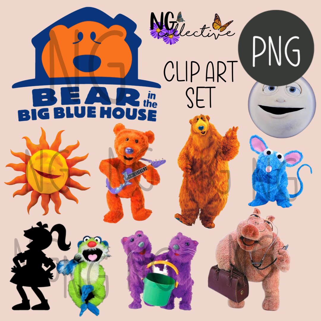 Bear In The Big Blue House Clipart