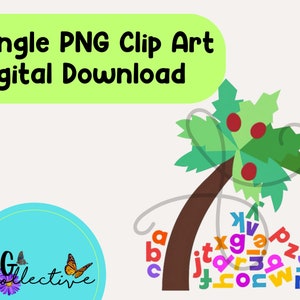 Chicka Chicka Boom Boom Book PNG Clip Art Digital Download | Alphabet Elementary Classroom Children's Book Clip Art School Library Teachers