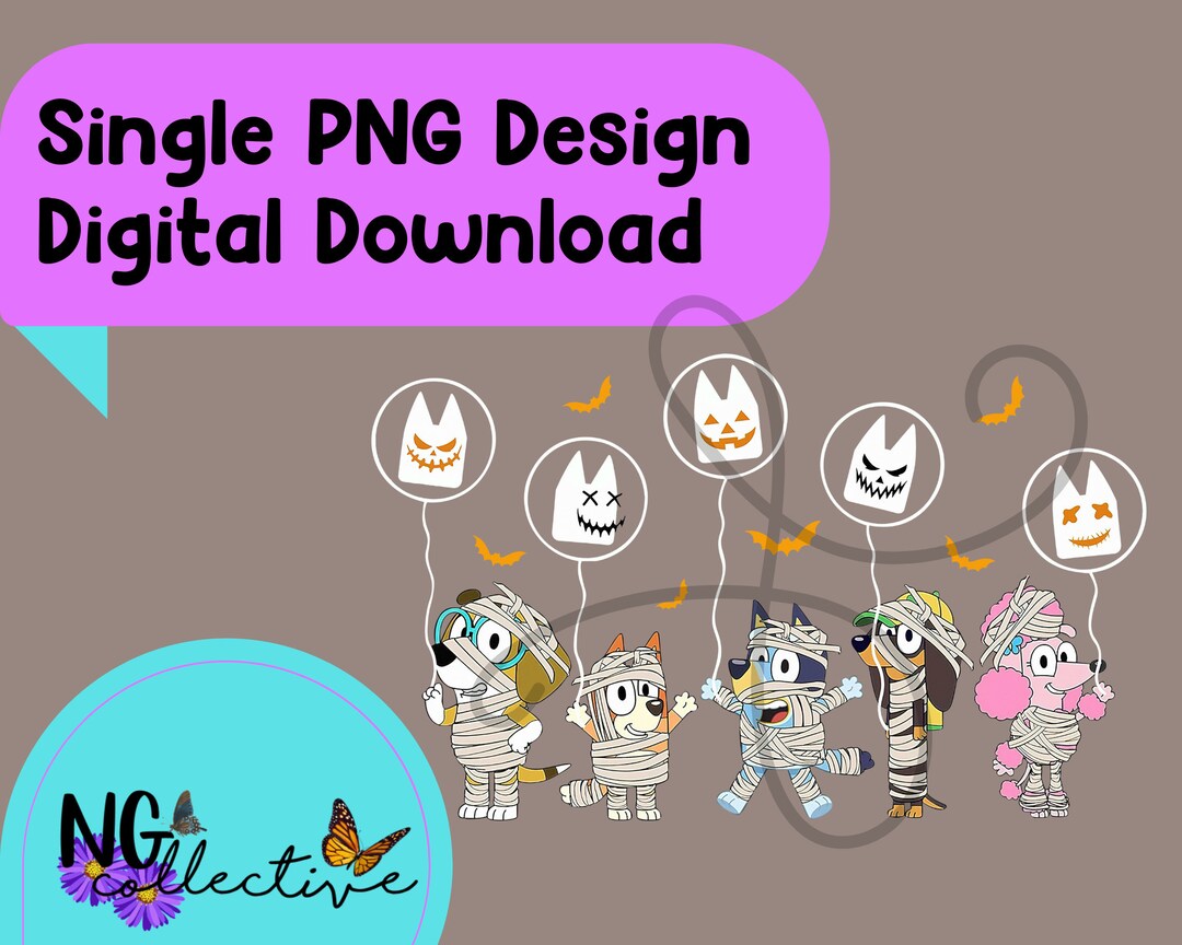 Balloons Dog PNG Clip Art Digital Download Halloween Dog PNG, Halloween