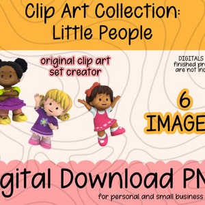 Little People Clip Art Digital Download Transparent PNG Fisher Playset ...