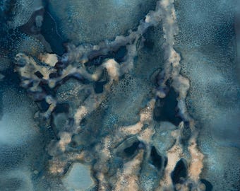 Cyanotype original print wall deco