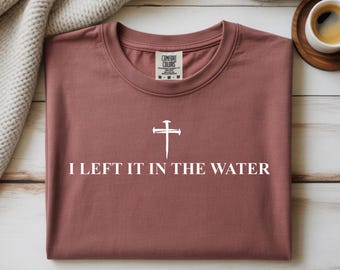 水に沈めた洗礼シャツ：コンフォートカラーのクリスチャンTシャツ