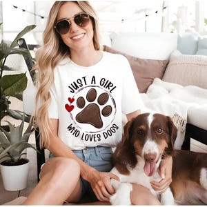 Girl Loves Dogs - Personalized Custom 3/4 Sleeve Dress main image 0