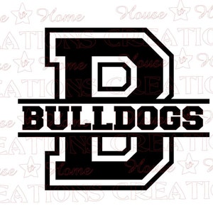 Bulldogs SVG, Mascot SVG, School Spirit SVG, Silhouette Cut file