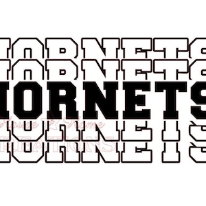 Hornets SVG, Hornets digital design, Mascot design, Spirit day design, Digital download