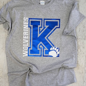 Custom school spirit shirt, Mascot shirt