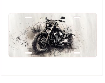 Placa de matrícula de motocicleta de estilo vintage: accesorio retro para motociclistas