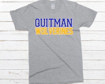 Camiseta personalizada de espíritu escolar: camiseta personalizada de orgullo por el equipo
