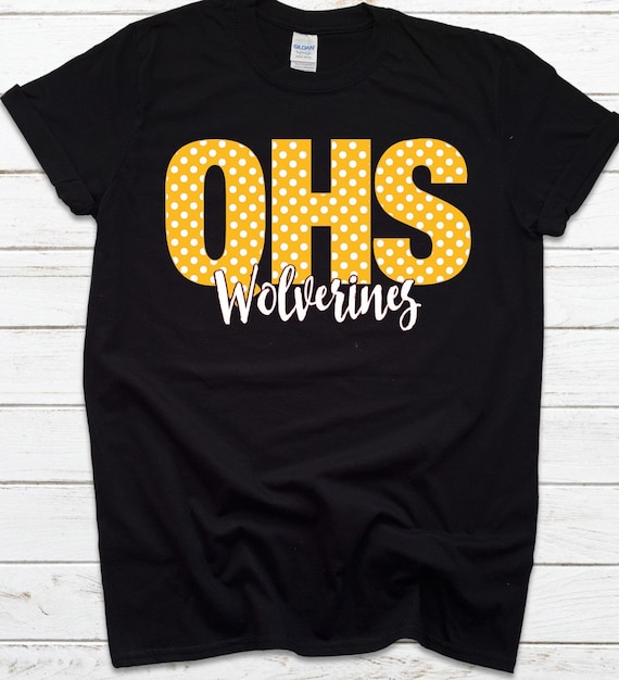 Custom School Spirit Shirt, Mascot shirt