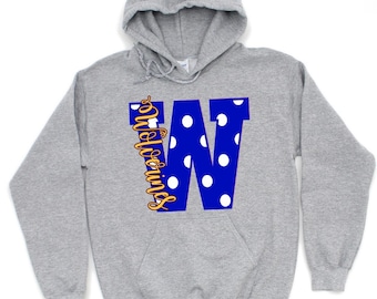 Custom School Spirit Hoodie, Mascot Hoodie, School Spirit Hoodie