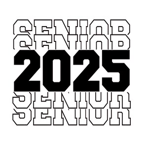 Senior 2025 SVG file, Senior cut file, Senior shirt design, Silhouette cameo cut file