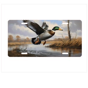 Duck Hunter License Plate, Hunting License Plate, Personalized Plate, Car Enthusiast Gift, Outdoor Decor, Gift for Him