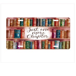 Book Lover Car License Plate, Bookworm License Plate, Reader License Plate, Custom Car Plate, Library Lover Gift