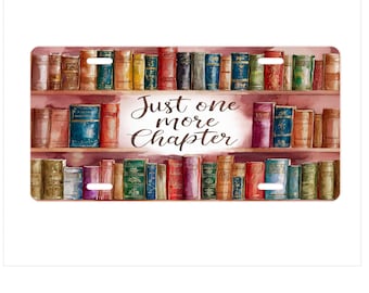 Book Lover Car License Plate, Bookworm License Plate, Reader License Plate, Custom Car Plate, Library Lover Gift