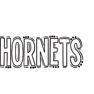 Hornets svg file, Hornets scribble svg, Hornets instant download, Hornets shirt design
