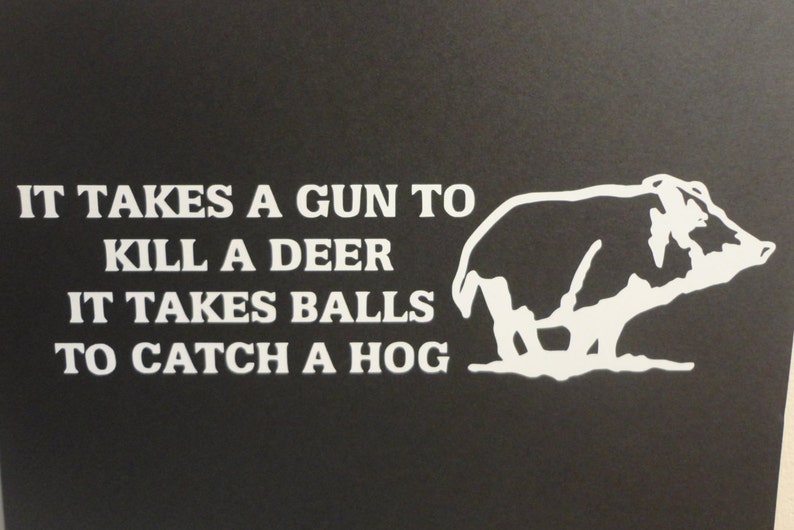 Hog Hunting Decal Etsy