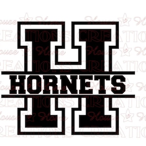 Hornets SVG, Hornets Cut file, School Spirit Cut file, Mascot sSVG