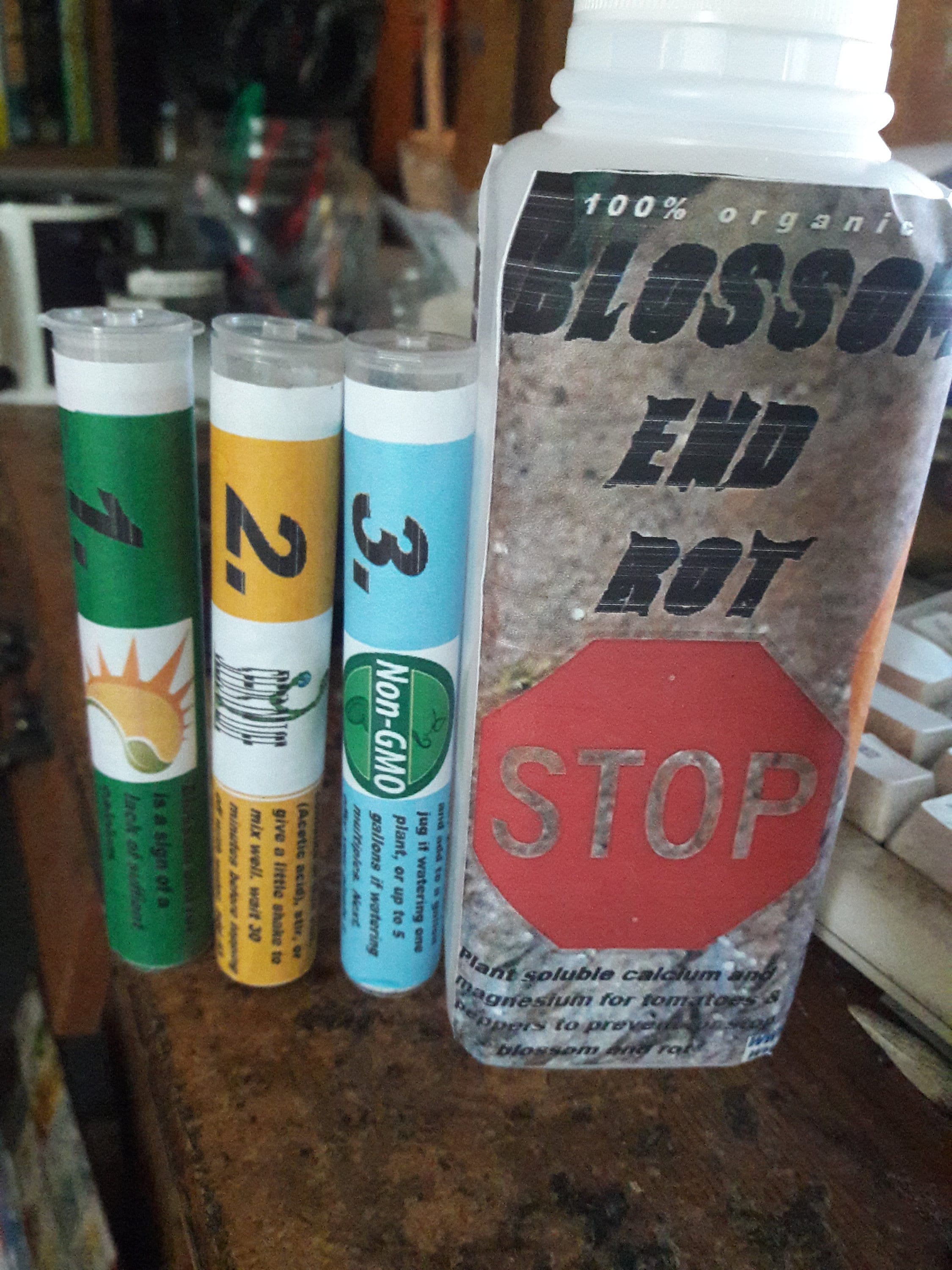 Blossom end rot STOP control blossom end rot as easy as 1-2-3!  100% organic!