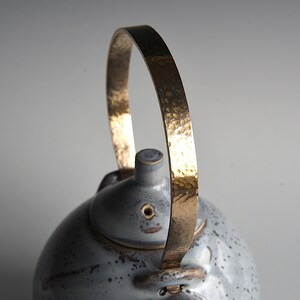 Small teapot with brass handle image 3