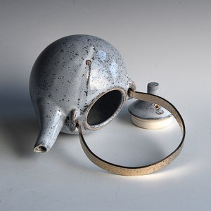 Small teapot with brass handle image 5