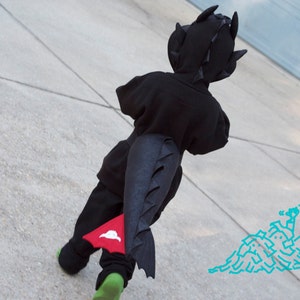 Dragon Costume Pattern in the style of &quot;Toothless&quot;