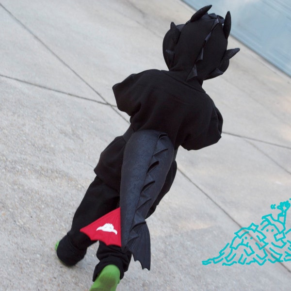 Dragon Costume Pattern in the style of "Toothless"