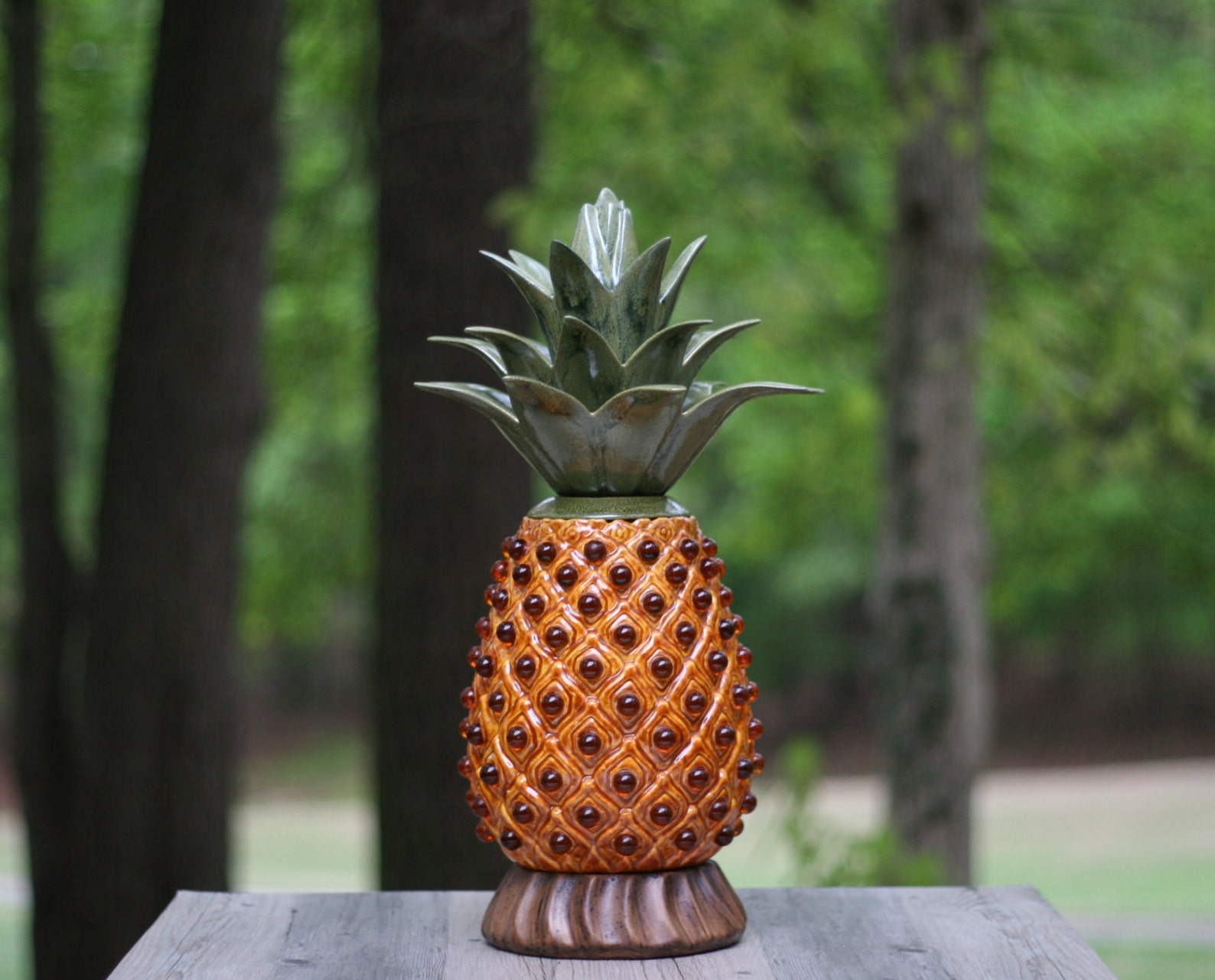 Vintage Novelty Ceramic Pineapple Lamp With Marbles / Large Etsy