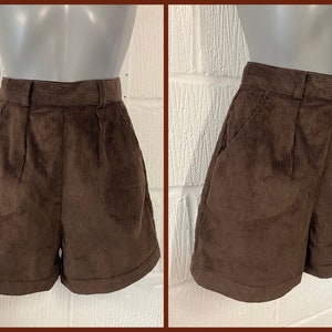 50s corduroy high waist shorts