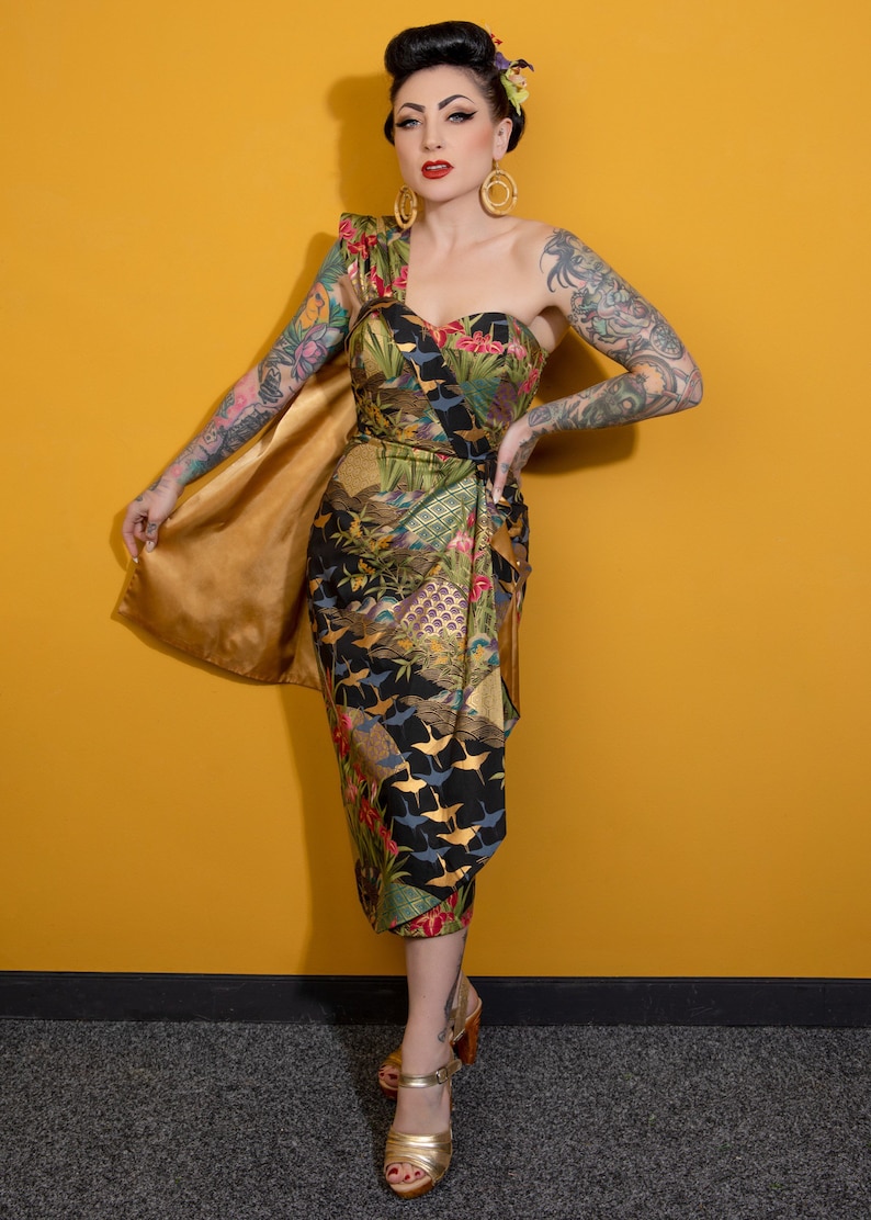 Retro Tiki Dress – Tropical, Hawaiian Dresses Alani AT vintagedancer.com