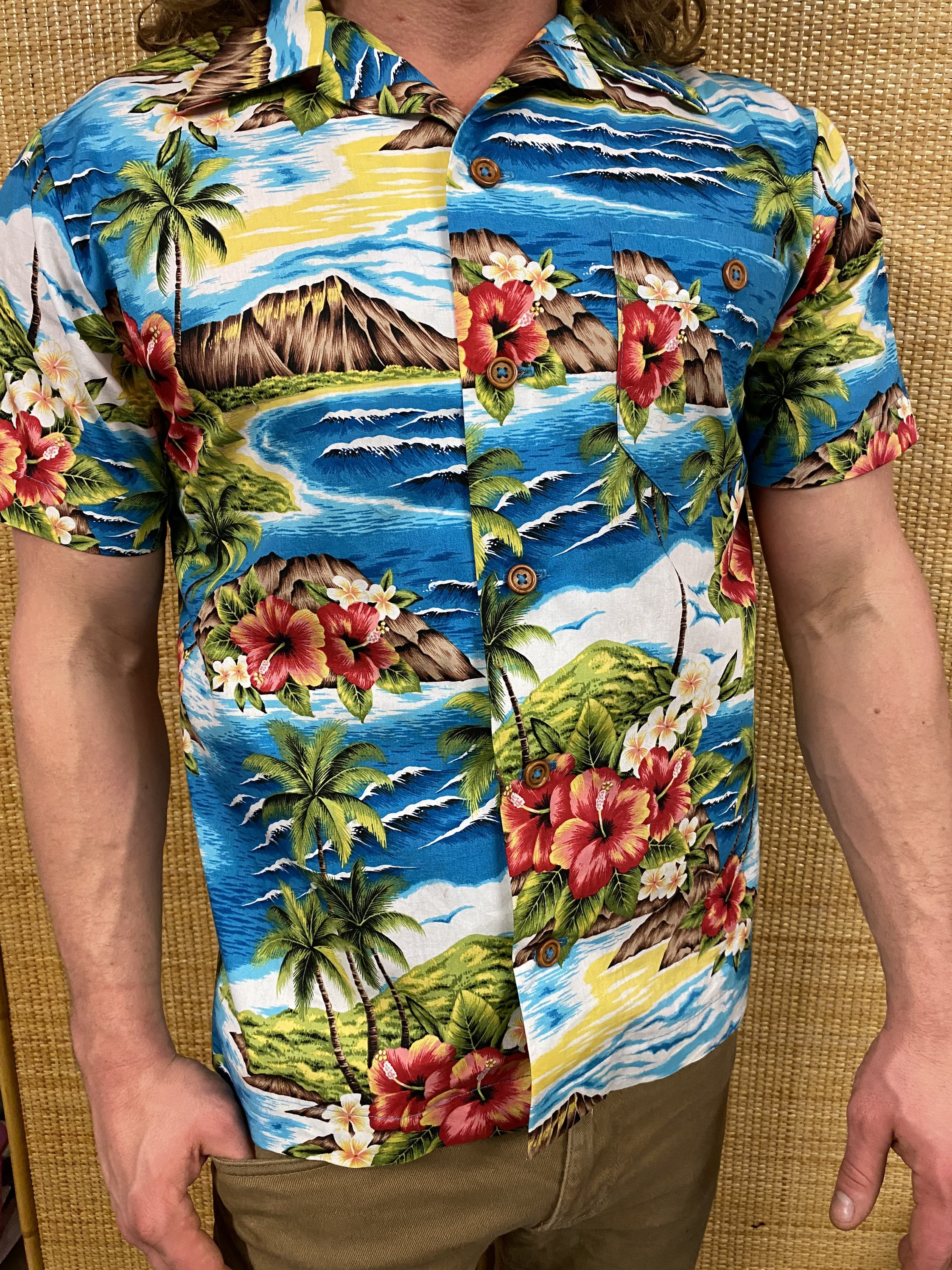  Fuck Letter Pattern Men Hawaiian Shirt Short Sleeve