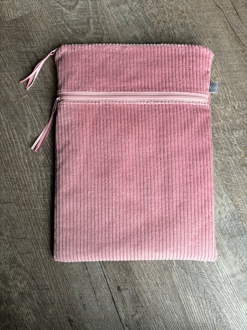 Ab 37,90 Euro Notebook Hülle 11-17 Zoll Breitcord Rosé Rosa Uni Bild 6