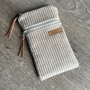 From 24,90 Euro Mobile Phone Case Cover Wide Cord Uni Bag Cord Smartphone Beige