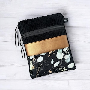 Ab 24,90 Euro eReader Hülle  Tasche Breitcord Schwarz Kupfer Gold Eukalyptus