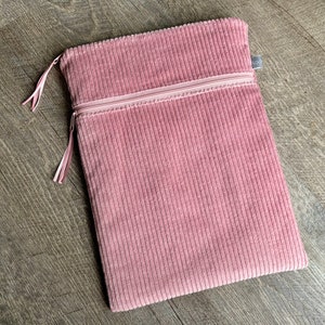 Ab 37,90 Euro Notebook Hülle 11-17 Zoll Breitcord Rosé Rosa Uni Bild 2