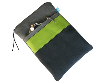 Ab 39,90 Euro Notebook Hülle 11-17 Zoll Jeans Grau Karo Lime Grün