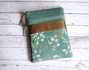 From 39.90 euros notebook case 11-17 inch wide cord petrol dusty green copper eucalyptus