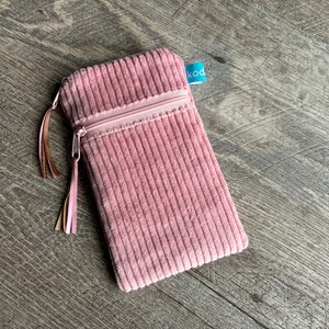 From 24,90 Euro Mobile Phone Case Cover Wide Cord Uni Bag Cord Smartphone Rosé