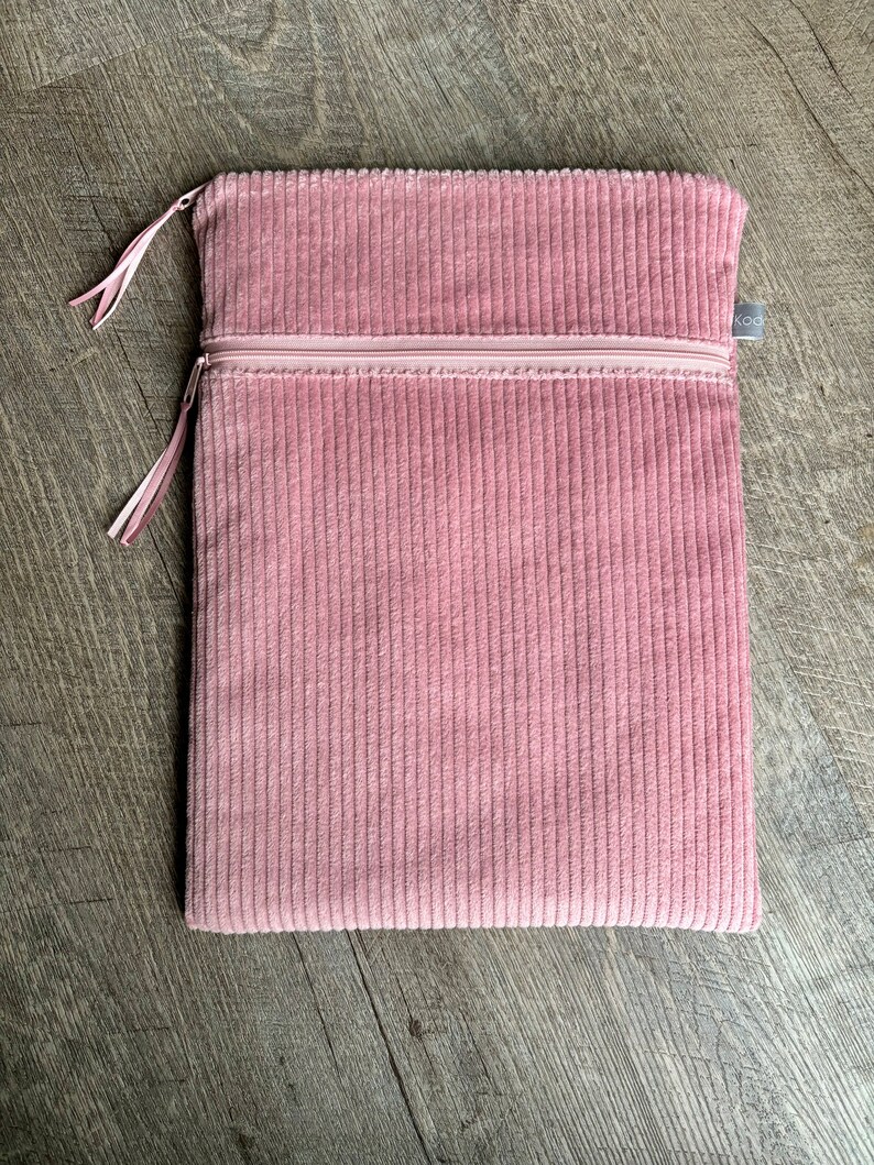 Ab 37,90 Euro Notebook Hülle 11-17 Zoll Breitcord Rosé Rosa Uni Bild 4