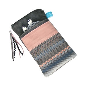 From 18.90 euros case smartphone jeans gray ethnic pink image 1