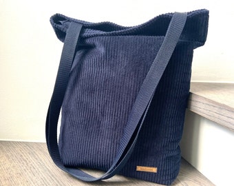From 32.90 euros shoulder bag cord wide cord dark blue shopper