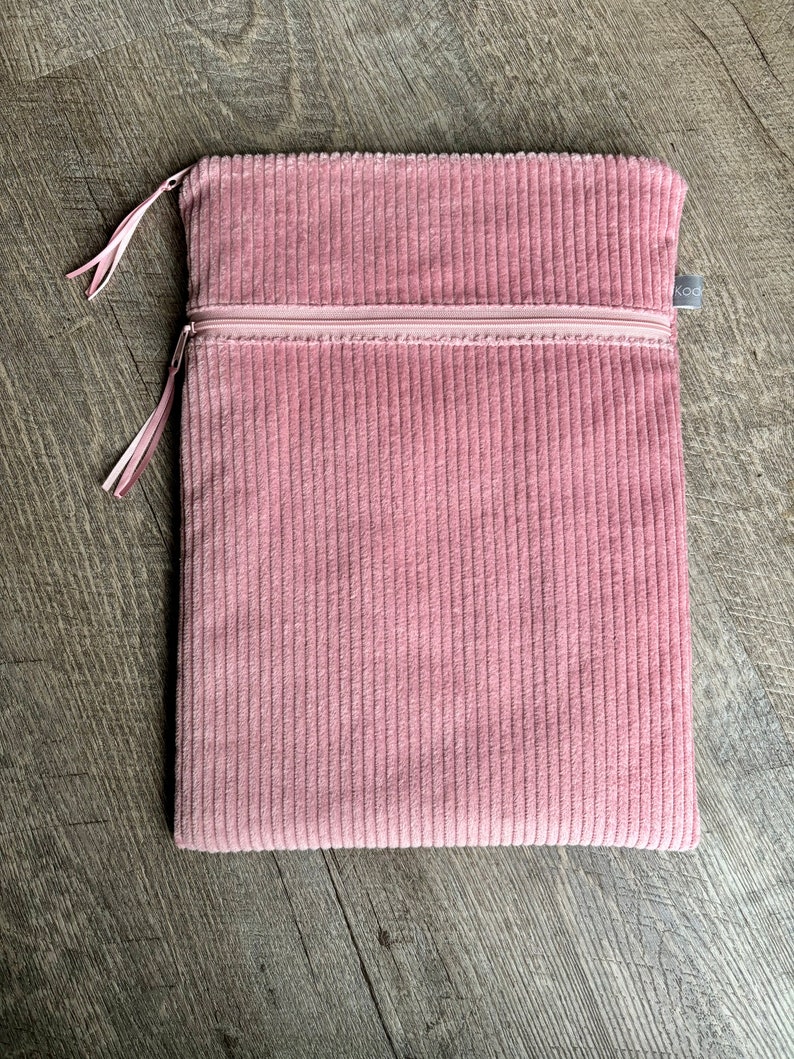 Ab 37,90 Euro Notebook Hülle 11-17 Zoll Breitcord Rosé Rosa Uni Bild 5