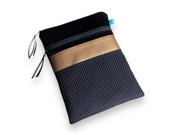 From 34,90 Euro Tablet Case 10" Cord Black Copper Dots 2 Zipper