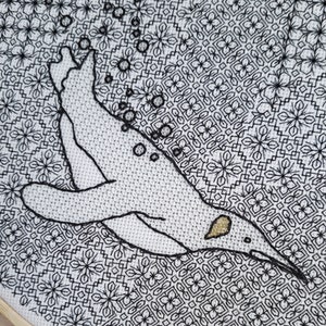 Petra Blackwork Embroidery PDF pattern download