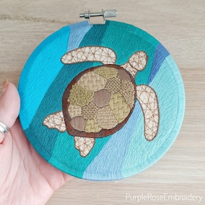 Eric the Turtle - PDF Embroidery Pattern Download